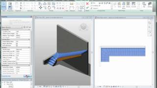 Didacticiel REvit 2013  Nouveautés  Créer un escalier balancé [upl. by Madai]