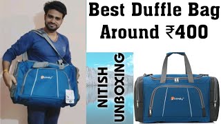 Best Travel Duffle Bag with Huge Volume Around Rs400  Trovety 60L Duffle Bag Unboxing flipkart [upl. by Suoivart]