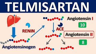 Telmisartan  Mechanism side effects precautions amp uses [upl. by Byran]