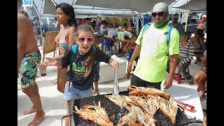 Lobsterfest Celebration Caye Caulker Belize [upl. by Noirod]