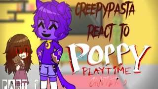 creepypasta react to poppy playtime chapter 3  creepypasta  gacha club series 13 [upl. by Chiaki156]