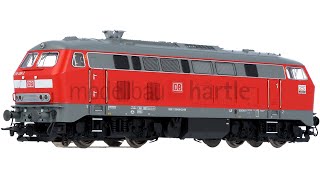 märklin 39216  TRIX 25499 Diesellok BR 218 4992 DB AG  mfx Sound  Spur H0 [upl. by Evanthe]