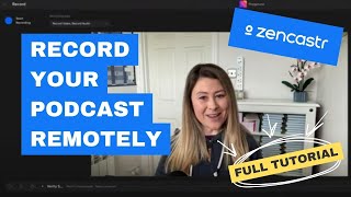 Zencastr Tutorial For Beginners  How To Start A Podcast In 2023 [upl. by Izaak]