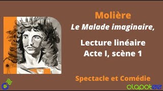 MOLIERE  Le Malade Imaginaire Acte I scène 1 [upl. by Rovaert]