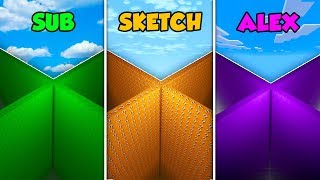 SUB vs SKETCH vs ALEX  MINIGAME in Minecraft The Pals [upl. by Ardehs]