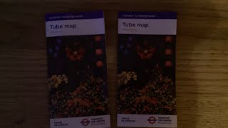 Reviewing a tube map from December 2023 which I got today at Epping Station￼ [upl. by Pace824]