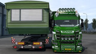 PROMODS 261  ETS2 V144  Scania next gen low deck tuned  skin  Pavelli trailer [upl. by Varin]