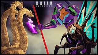 Mosura amp Eva 01 vs Monster Zero Part 2  Kaiju Universe 2K [upl. by Nickerson66]