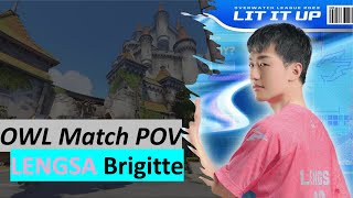 LENGSA BRIGITTE POV on Eichenwalde Overwatch League Hangzhou Spark vs Dreamers [upl. by Kristen]