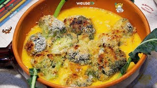 168  Crema di zucca e broccoli gratinatie poi in casa barricati piatto vegetariano equilibrato [upl. by Bobina]