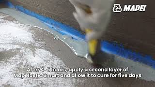 Waterproofing  Mapelastic Smart  Mapei India [upl. by Adoh]