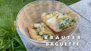 Kräuterbutter Baguette selber machen einfach schnell und lecker [upl. by Ailime863]