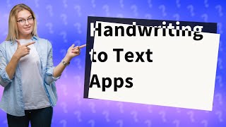 What is the app that converts handwriting to typed text [upl. by Green]