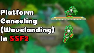 Platform Canceling Wavelanding  SSF2 Tech [upl. by Sedgewick420]