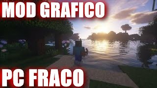 TUTORIAL COMO INSTALAR MOD GRAFICO SHADER ULTRA REALISTA NO MINECRAFT PC FRACO TLAUNCHER 2022 [upl. by Eiznekcam]