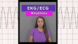 ECG EKG Heart Rhythms Nursing shorts afib vtach bradycardia sinus rhythm aflutter [upl. by Monte]