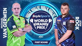 PDC World Grand Prix 2023 Round 1 Michael van Gerwen vs Josh Rock 2023 10 03 HUN [upl. by Azeria]