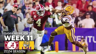 Alabama’s Highlights vs LSU  2024 CFB [upl. by Dowling]