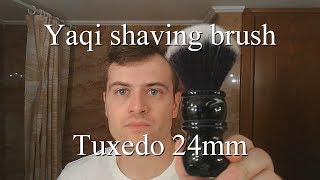 Yaqi tuxedo shaving brush [upl. by Nuahs683]