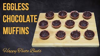 Eggless Chocolate Muffins [upl. by Ailee]