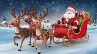 Christmas songs jingle bell Jingle bell nursery rhymes  poems for kids jollyjigglespoems [upl. by Richey777]