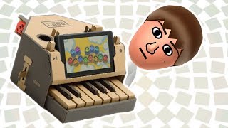 Mii Channel but Nintendo Labo — Making Mii Music on the Labo Piano [upl. by Atikir849]