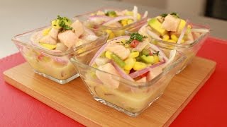 Ceviche de salmón [upl. by Yelrac]