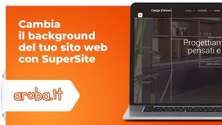 Cambia il background del tuo sito web con SuperSite [upl. by Nevi]