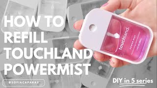 How to Refill Touchland Power Mist Hand Sanitizer Spray in under 3 minutes 2023 [upl. by Vida333]