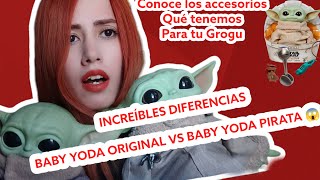 Baby Yoda Original de Mattel VS Baby Yoda Pirata [upl. by Einnaffit]