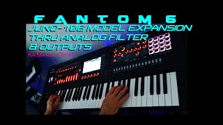 Roland Fantom 6 Juno106 thru Analog Filter amp Outputs Synthesizer Rik Marston [upl. by Yllen856]