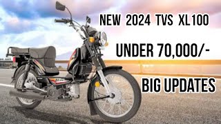 New 2024 Tvs XL100 heavy duty cheap pricebig updates better than scooties [upl. by Aneeres]