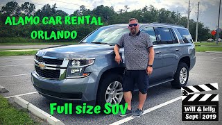 CHEVROLET TAHOE Rental car  ALAMO  Orlando airport REVIEW [upl. by Helga]