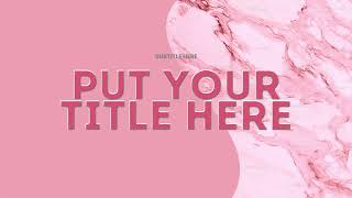 Pink Themed PowerPoint Template Design Morph Transition [upl. by Pattison444]