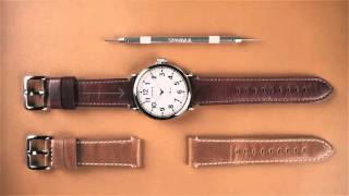 Shinola HowTo  Change A Shinola Watch Strap [upl. by Adniuqal750]