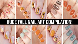 NAIL ART DESIGNS  BEST FALL MINIMALIST NAIL ART COMPILATION [upl. by Ettenoitna]