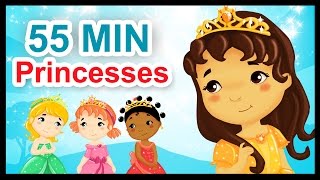 Les petites princesses  55 min de comptines et chansons  Titounis [upl. by Ytsenoh]