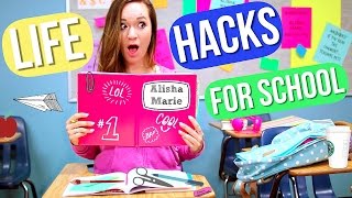 Back to School LIFE HACKS Alisha Marie [upl. by Manvil]