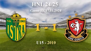 13 2010 U15 Istra 1961 11 Gorica HNL 2425 17112024 croatiafootball hnl [upl. by Vanny]