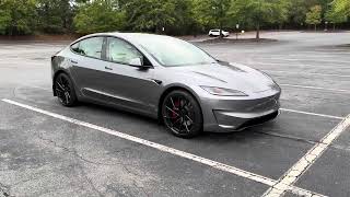 2024 Tesla Model 3 Performance Quicksilver with White Interior [upl. by Haag]