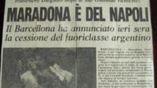 quotMaradona è del Napoliquot  Annuncio e servizio del TG2 1984 [upl. by Eolc666]