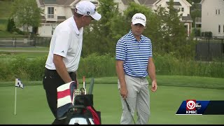 Father son compete in the Watson Golf Challenge [upl. by Durning]