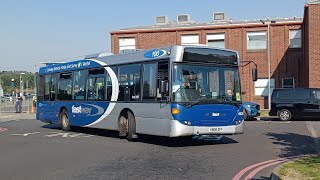 Ride on Metrobus Scania N230UB OmniCity  6628 YN08 DFP  Route 100 [upl. by Aneger]