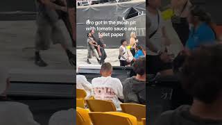 This Person Snuck In the Mosh Pit viralvideo recommended concert shorts [upl. by Eimma683]