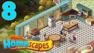 HOMESCAPES STORY WALKTHROUGH  PART 8 GAMEPLAY  OPENING KITCHEN [upl. by Sevy344]