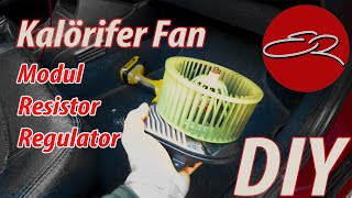 Kalörifer Fan Resistor  Regulator  Modülü Nasıl Sökülür   Peugeot 306  FAN 4 [upl. by Pirri320]