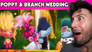 TROLLS 3 BAND TOGETHER BRANCH AND POPPY GET MARRIED WEDDING amp KISS [upl. by Zacharias]