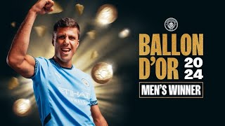 Full Speech of Rodri  2024 Mens Ballon dOr  EnglishSpanish Interpretation [upl. by Latoya]