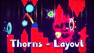 Friday Night Funkin  Thorns Geometry Dash Layout [upl. by Annatsirhc]