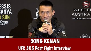 Song Kenan fought on 5 hours sleep says As it went along Ricky Glenn got weaker amp weaker  UFC 305 [upl. by Inahet]